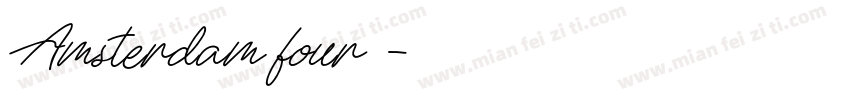 Amsterdam four字体字体转换